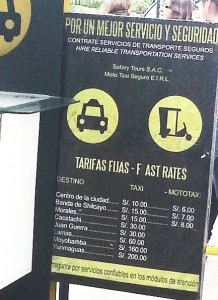 precios de los taxis del mismo aeropuerto